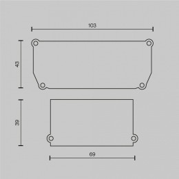 Заглушка для профиля Maytoni ALM012EC ALM012EC-SC-W
