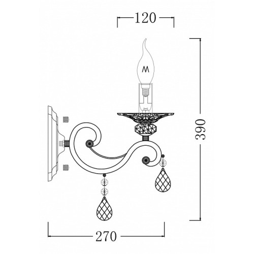 Бра Maytoni Grace ARM247-01-G