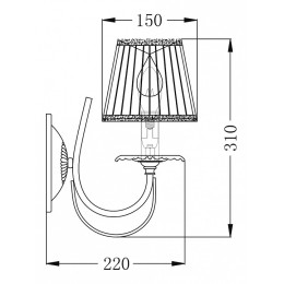 Бра Maytoni Olivia ARM326-01-W