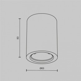 Накладной светильник Maytoni Conik gyps C001CL-GU10-W