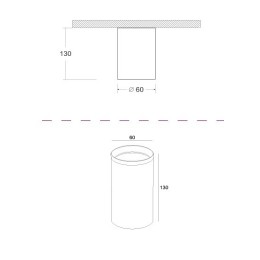 Накладной светильник Maytoni Focus C010CL-01GF