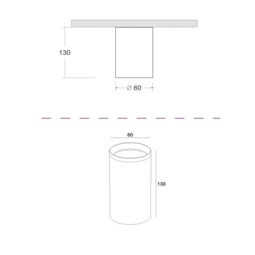 Накладной светильник Maytoni Focus C010CL-01GF