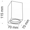 Накладной светильник Maytoni Focus C011CL-01W