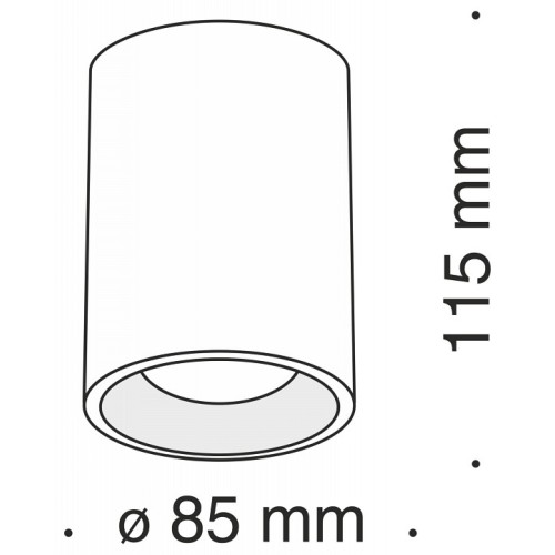 Накладной светильник Maytoni Slim C012CL-01W