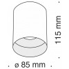 Накладной светильник Maytoni Slim C014CL-01W