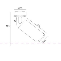 Спот Maytoni Focus C017CW-01CH