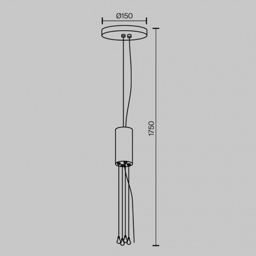 Подвес Maytoni Zon C032C-04-B-1