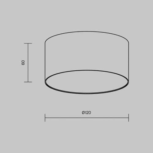 Накладной светильник Maytoni Zon C032CL-12W2.7K-RD-B