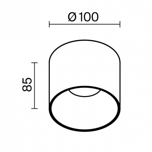Накладной светильник Maytoni Alfa LED C064CL-01-15W4K-RD-WB