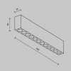 Накладной светильник Maytoni Points C066CL-20W3-6K-B
