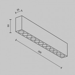 Накладной светильник Maytoni Points C066CL-20W3-6K-B