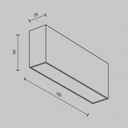 Накладной светильник Maytoni Basis C068CL-12W3-6K-W