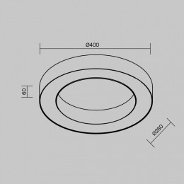 Накладной светильник Maytoni Lua C093CL-36W4K-W
