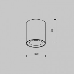 Накладной светильник Maytoni Spark C094-GU10-W