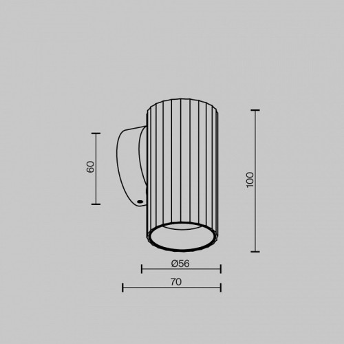 Бра Maytoni Calipso C106WL-01-GU10-B