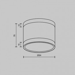 Накладной светильник Maytoni  C120CL-GX53-B