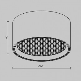 Накладной светильник Maytoni Glare C122CL-L7-4K-BS