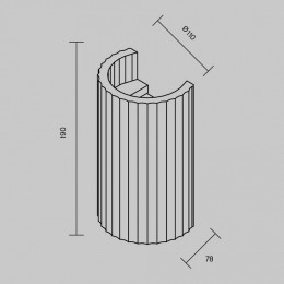 Накладной светильник Maytoni Parma C124WL-GU10-02-W