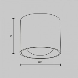 Накладной светильник Maytoni Lens C217CL-15W3K-W
