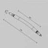 Соединитель угловой L-образный для модульных светильников Maytoni Accessories for system Axity CA005FC-B