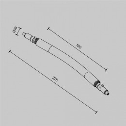 Соединитель угловой L-образный для модульных светильников Maytoni Accessories for system Axity CA005FC-B