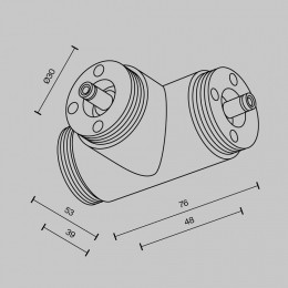 Соединитель T-образный для треков Maytoni  CA015TC-B