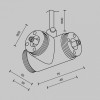 Токопровод T-образный центральный Maytoni  CA015TC-P-B