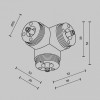 Соединитель Y-образный для треков Maytoni  CA016TC-B