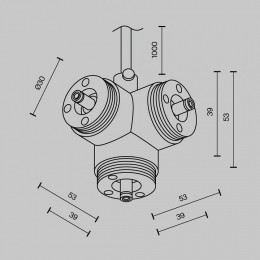Токопровод угловой внутренний Maytoni  CA016TC-P-B