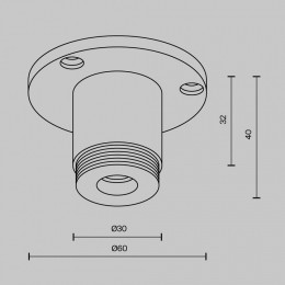 Крепление для трека Maytoni  CA022BO-B