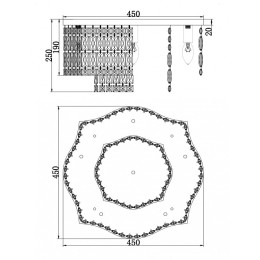 Потолочная люстра Maytoni Dune DIA005CL-06CH