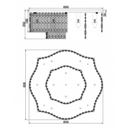 Потолочная люстра Maytoni Dune DIA005CL-10CH