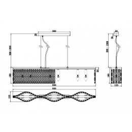 Подвесная люстра Maytoni Dune DIA005PL-06CH