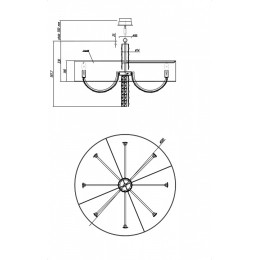 Подвесной светильник Maytoni Talento DIA008PL-08CH