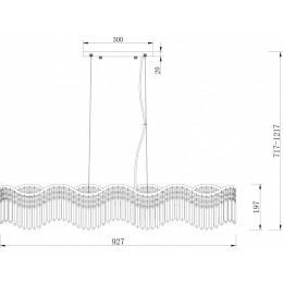 Подвесная люстра Maytoni Gracia DIA201PL-06G1