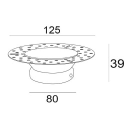 Встраиваемый светильник Maytoni Dot DL042-01B