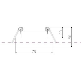 Встраиваемый светильник Maytoni Pauline DL046-01W