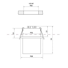 Встраиваемый светильник Maytoni Reif DL050-01B