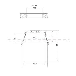 Встраиваемый светильник Maytoni Reif DL050-01W