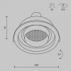 Встраиваемый светильник Maytoni Atom DL113-GU10-01-RD-W