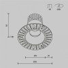 Встраиваемый светильник Maytoni  DL124-10W-2.7K-TRS-B