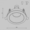 Встраиваемый светильник Maytoni  DL126-GU10-B