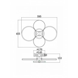 Накладной светильник Freya  FR10018CL-L40W