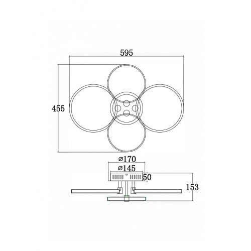 Накладной светильник Freya  FR10018CL-L40W