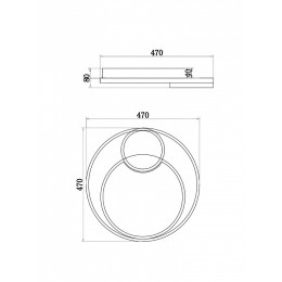 Накладной светильник Freya  FR10028CL-L80B
