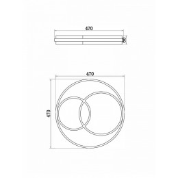 Накладной светильник Freya  FR10029CL-L70B