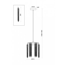Подвесной светильник Freya Mineral FR1010PL-01G