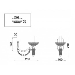 Бра Freya Zoe FR2009WL-01G
