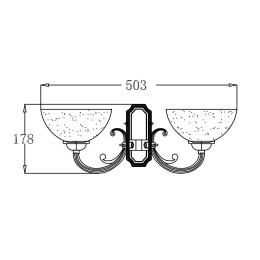 Бра Freya Herbert FR2012-WL-02-BZ