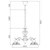 Подвесная люстра Freya Benoit FR2566-PL-03-WG